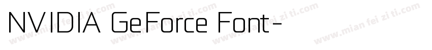 NVIDIA GeForce Font字体转换